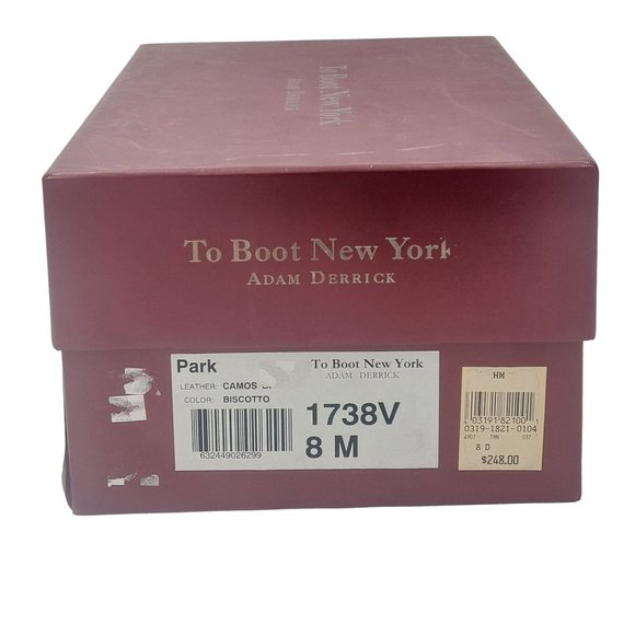 NEW To Boot New York Adam Derrick Italy Men 8 Tan Brown Suede Dress Shoe Oxfords - Picture 4 of 15